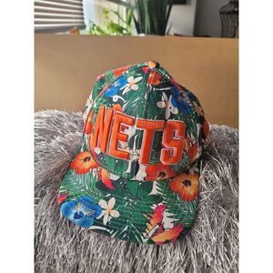 New York Nets New Era Tropical Hibiscus 59fifty fitted hats one size Nwt
